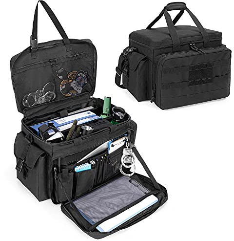 samdew Taktische Tasche, Security Tasche für die Strafverfolgung & Polizei-Ausrüstung, Polizei-Einsatztasche mit 15,6 Zoll Laptop-Schicht, MOLLE-Kompatibel