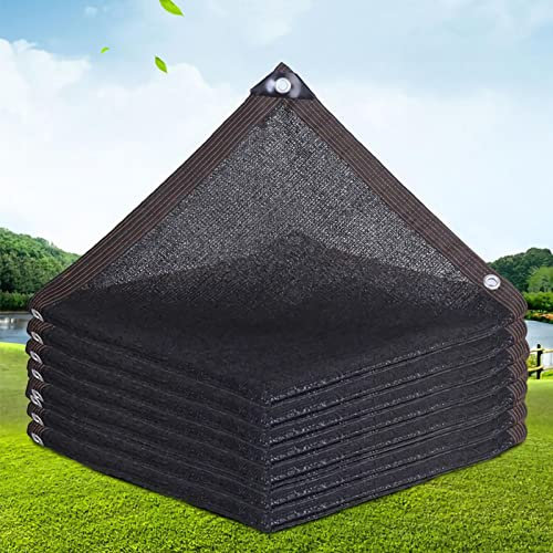 Filet D'ombrage 6 Broches Ombrage 65% Renforce ÉPaissir Voile Ombrage, Serres Filet Coupe-Vent avec Oeillets,pour La Couverture VéGéTale/Serre/Jardin/Pergola/Fleurs de Serre/Abri D'auto 1x1m