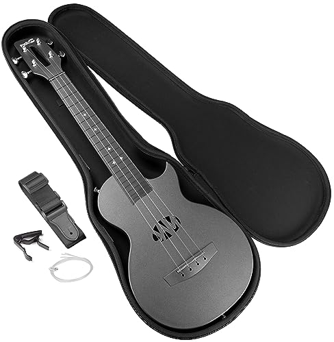 RockJam Carbon Fibre Ukulele with Case
