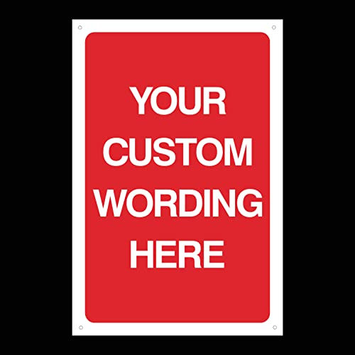 Custom Made Sign (Choose Text, Background Colour, Size & Material) Design 13 Any