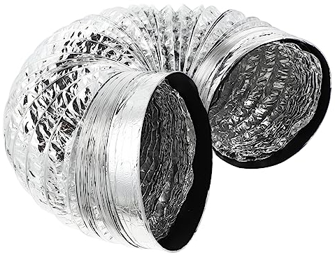 BESTonZON Dual-Layer Thick Aluminum Foil Vent Hose High Temperature Resistant Kitchen Accessory Flexible Duct for Range Hood Durable Exhaust System Pipe