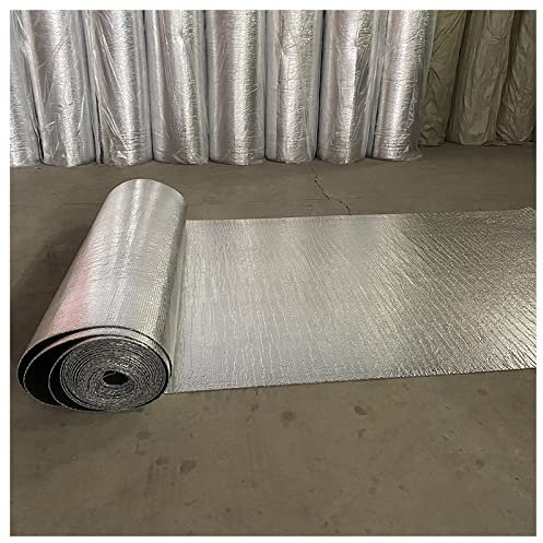 Aislante Térmico Reflexivo Lámina aislante Película autoadhesiva Lámina de burbujas de aluminio doble Aislamiento Reflector de calor reflectante de 4-5 mm Lámina de envoltura aislante para paredes Pi
