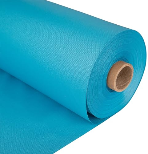 Discount Fabrics LTD - Durable 7 Oz Waterproof Canvas Fabric -150 cm Wide -Thick Material for Tarp, Awning, Gazebo & Outdoor Cover (Turquoise, 10 Metre)