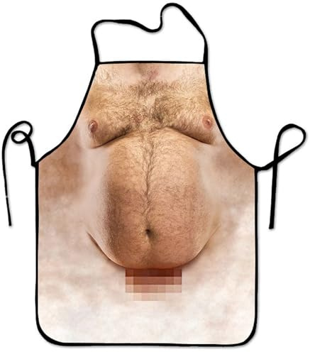 Fadcaer Sexy Funny Novelty Apron Novelty Gifts for Men Secret Prank Apron Novelty Kitchen Apron Cooking BBQ Funny Gifts for Men on Birthday Christmas Anniversary