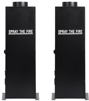 Ridgeyard Lot de 2 machine effet flamme 200 W DMX512 Flame Projecteur effet flammes,Lance-flammes avec contrôleur DMX,Machine De Feu D'effets Spéciaux De Scène, cérémonies d'ouverture, concerts, scène