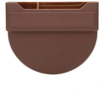 SASOKI Autositz Gap Aufbewahrungsbox für MINI Countryman One/Cooper/Cooper S/Cooper SE Countryman ALL4 F54 F55 F56 F57 F60, Auto Organizer Autositz Lückenfüller, Lückenfüller Autositz,C Brown