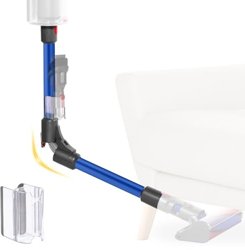 Tube télescopique pliable compatible avec Dyson V7 V8 V10 V11 V15 (Bleu) | tube en aluminium à dégagement rapide amélioré pour le nettoyage sous le lit Table de canapé