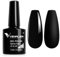 VENALISA Gel Nail Polish 7.5ml Black Color Gel Polish Soak Off UV LED Long-Wear Mirror Shine Essential for Nail Art Salon-Quality Manicure at Home