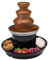 Fontana di cioccolato da 40 W, con vassoio per alimenti, fonduta di cioccolato girevole, in acciaio inox, 450 g, capacità di cioccolato