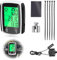 Computer da Bicicletta IPX6 Impermeabile Contachilometri Bici Cablato per Bicicletta LCD Display Schermo Retroilluminazione 19 Funzioni Tachimetro Bici per Distanza di Tracciamento velocità
