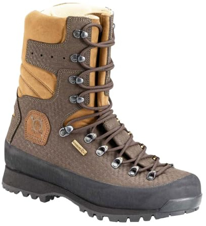 DIOTTO Canadian S, stivali da caccia e trekking, impermeabili, membrana Windtex, pelle naturale, suola di montagna, marrone, 45 EU