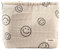 Binnan Kosmetiktasche Smiley,Kordsamt Reise-Make-Up-Tasche,Multifunktionaler Kordsamt-Kosmetiktasche mit Lächeln-Gesicht,Corduroy Smiley Gesicht Make-Up Tasche für Reise Urlaub und Alltag