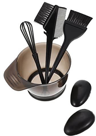 FRCOLOR Outils de Coloration Capillaire pour Salon Kit de Teinture sans Bords Tranchants Produit de Soin avec Bol Mélangeur Inclus