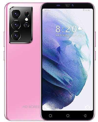 McMgc Cheap Mobile Phones, 5.0 inch IPS Display, 16GB ROM 128GB Expandable, Android 9.0, Dual SIM Dual Camera WCDMA/GSM Cell Phone (M21Ultra-Pink)