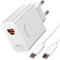 AIAUXAI 100W SuperCharge Caricabatterie USB C per HONOR Magic7 Pro Magic6 Lite 200 Pro 200 Lite Adattatore con Cavo C to C 1M 6A Ricarica Rapida per HONOR 90 Lite 70 Magic V3 X6b X8a X7a X7b Pad 9 8