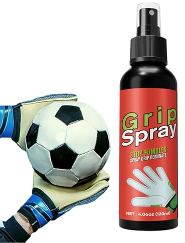 Spray adhésif pour gants de football - Amélioration des performances pour les gardiens de but - 120 ml - Spray adhésif à séchage rapide pour l'entraînement des jeunes par temps humide et en intérieur