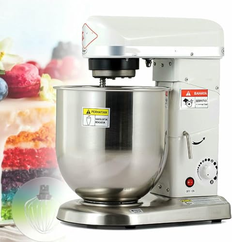 KHYTEBV Pétrin électrique, Batteur sur Socle Professionnel, Appareil de Cuisine Multifonctionnel pour pâtisserie, Pizzeria et Restaurant