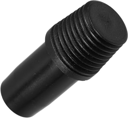 SHINEOFI Threaded Broom Handle Adapter Replacement Tip, Black German-style Threaded Connector for Mop and Extension Poles, Sturdy Metal Brush Handle Adapter for Household Cleaning Tools,