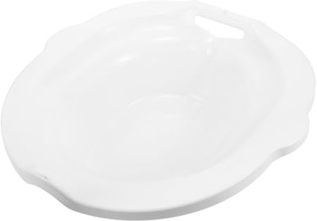 WOFASHPURET Postpartum Care Sitz Bath Basin with Toilet Seat Fit White Pp Plastic Hip Bath for Pregnant Women and Elderly for Toilet Use and Postoperative Hygiene