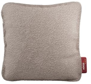 STOOV Ploov³ - Wärmekissen - Drahtlos - Infrarot-Wärmetechnik - Plus Batterie mit bis zu 4 Stunden drahtlose Wärme - 45x45 cm - Woolly Soft Beige
