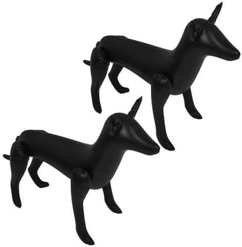 NOLITOY Aufblasbare Hunde Schaufensterpuppe aus PVC – 2 Stück Stehende Hundebekleidungsmodelle für Haustierbekleidung Wasserfest und Leicht Transportierbar Geeignet für Einzelhandel und