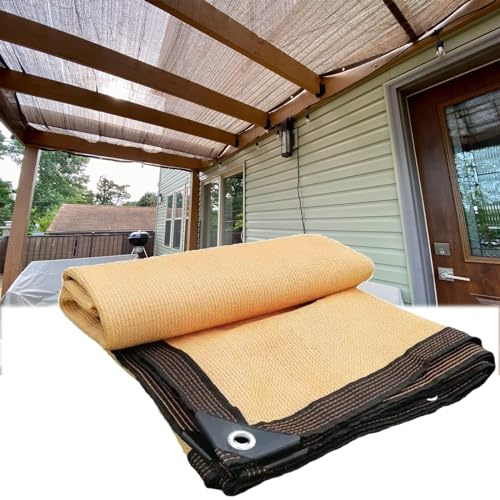 90 % skuggduk för bakgården utomhus staket täcker 30 x 20 fot 35 x 35 fot 45 x 25 fot uteplats solskyddsnät UV-skydd ljus och cool nätskärm
