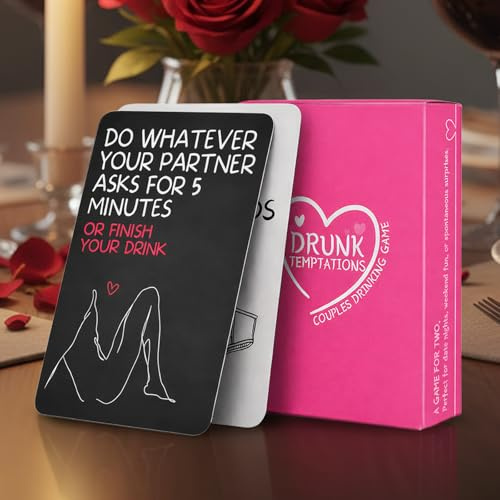 CHOYTONG Paar-Spiel zum Trinken - Partner Betrunken Karten, 50 Ideen für Betrunken Wünsche auf Date Abend