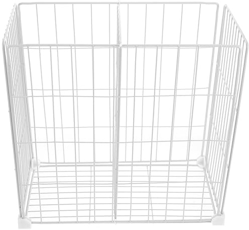 GETAJGHSD Freezer Organizer Frigorifero in Ferro Bianco, Divisori Interni | Cesta per Congelatore Griglia e Fondo, Organizer Freezer Pozzetto, Contenitori per Pantry