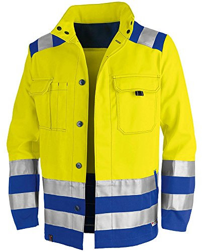 Kübler Giacca da lavoro Psa Inno Plus, 1 pezzo, 44, giallo avvertimento/blu fiordaliso, 11078311-3446-44