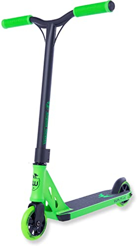 Longway Stunt Scooter – Summit Mini – High End Profi StuntScooter, 6061 T6 Alu, ABEC 9 Kugellager, 110mm Wheels mit Alu Core, kickscooter, Funscooter, Roller Funroller für Kids und Teens, grün