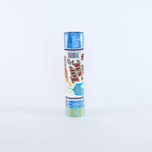 Shopperpack Sacchetti Spazzatura con Manici cm 55x65 60 Pezzi (4 Rotoli x 15 a Strappo). Sacchi immondizia con Maniglie, Robusti, con Manico prendisacco per Raccolta differenziata rifiuti pattumiera.