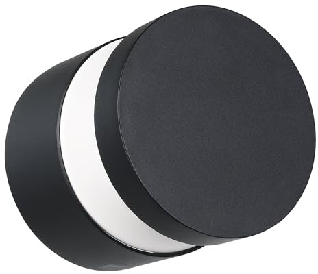 EGLO LED Außen-Wandlampe Melzo, 1 flammige Außenleuchte | Wandleuchte aus Aluguss und Kunststoff, Farbe: Schwarz, IP44