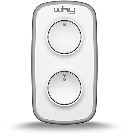 WHY EVO MINI Telecomando rolling code multifrequenza da 300 a 868 mhz, apricancello autoapprendente programmabile, radiocomando ad ampio raggio, 4 pulsanti
