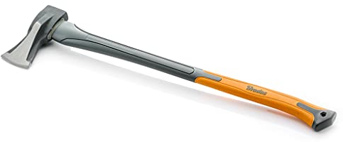 BFG Holzspaltaxt 2000 g, gehärteter Stahl, Glasfaser, Rutschfester Stiel, für Brennholz, Kaminholz, Garten, KT-SF2200