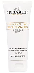 Curlsmith - Shine Shampoo, Sanft, Sensitive, Duftreiniger für alle Locken und Haartypen, vegan, 59 ml / 2 fl oz