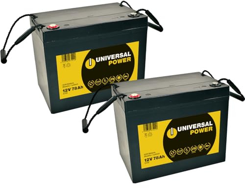 Ersatzakku für Vermeiren Carpo 4 Elektromobil 2 x 12LC-75 12V 77 Ah zyklenfeste AGM Batterie