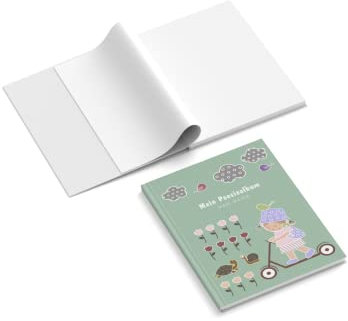 easyprint Poesiealbum personalisiert mit Name | Design Little Girl | 148 x 210 mm | Hardcover | Papier 100 g/m² | Blanko Innenseiten | Freundebuch | Erinnerungsbuch