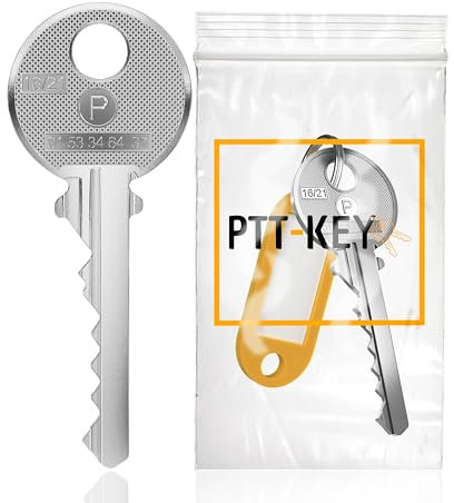 PTT-KEY - Chiave PTT P10 per serratura cassetta postale e ingresso di edificio - Chiave passa ovunque - Chiave universale - Barilotto della cassetta postale - Pass PTT P10 - Pass universale - Chiave
