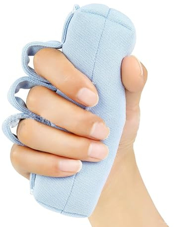 PenRux 2 Stück Finger-Kontraktur-Griff, Handflächen-Griffe, Handflächen-Schutz, Hand-Kontraktur-Kissen für Rehabilitation, Schlaganfall, Hemiplegiker, Arthritis, Handgriff-Stärkung