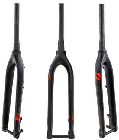 HIMALO 29 MTB-Starrgabel Carbon Mountainbike-Gabel 1-1/2'' Verjüngt Gabelschaft 39,8mm Steckachse 15x100mm Scheibenbremse Gabel Gewindelos