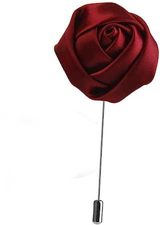 Blüte Blumenbrosche 4cm aus Stoff und Legierung Herren