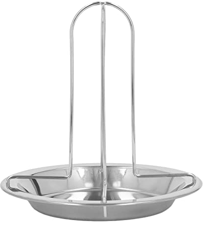 Chicken Roaster Rack, Vertical Roaster Holder with Drip Pan, Upright Poultry Roaster, Stainless Steel Folding Duck Roaster Rack for Charcoal Grill Oven and Roaster Camping