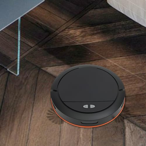 Hanmorfarbi Sweeping, Vacuum and Wiping 3 in 1 Intelligent Sweeping Robot 2.7kpa Suction Power Automatic Household Sweeping Robot Automatic Charging with Voice App Control (Black)
