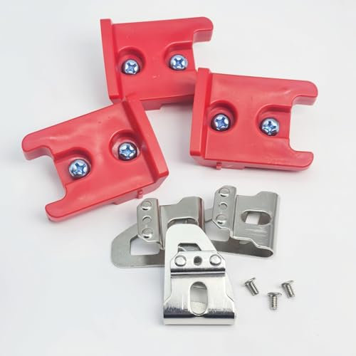 3-PK Wall Mount Tool Holder & 3-PK 42-70-2653 M18 Fuel Belt Clip/Hook for Milwaukee Impact Drivers/Drills/Work Tool 2604-20, 2604-22, 2604-22CT, 2797-22 (Screws Included)