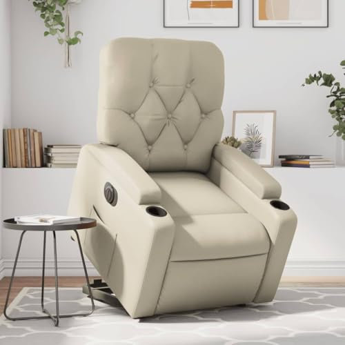 IKAYAA Fernsehsessel mit Aufstehhilfe Elektrisch Verstellbar Sessel Wohnzimmer Relaxsessel mit Liegefunktion Aufstehsessel Relaxliege Schlafzimmer Elektrischer Liegesessel Lesesessel Bequem