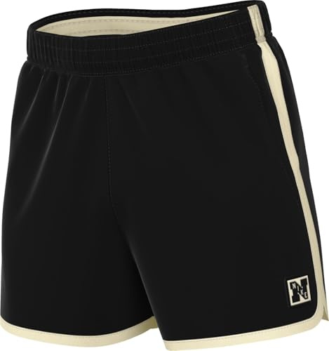 Nike Shorts da Training Non Foderati Dri-Fit 13 Cm Gym Heritage – Uomo, Black/Pale Ivory/Black, HJ4087-010, L