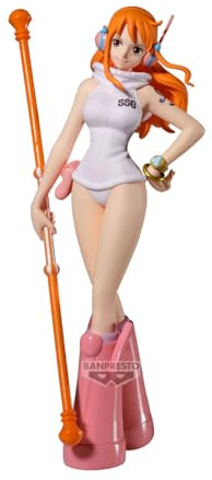 Banpresto Actionfigur Nami One Piece - The Shukko - Se Egghead 16 cm - flerfärgad BP29204P - samlarfigur - optimalt för anime-fans