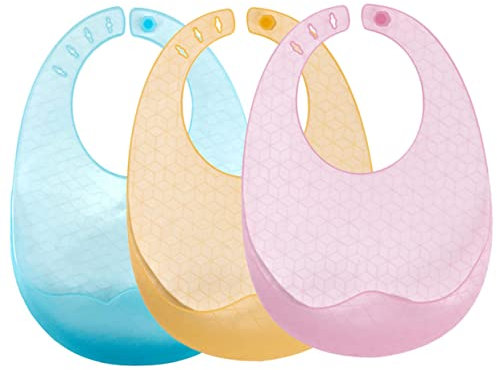 Toyvian 3er Set ätzchen Für Babys Weiche Dünne Wasserfeste Fütterlätzchen Und Ideal Für Kleinkinder Beim Essen Und Zahnen