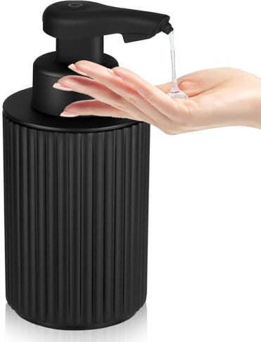 Phneems Seifenspender Automatisch Elektrischer Automatic Soap Dispenser Mit Sensor No Touch Sensor Automatischer Seifenspender FüR Bad,KüChe,BüRo USB Schwarz