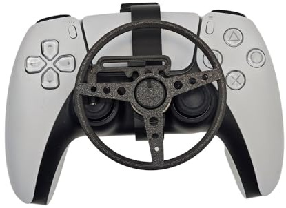 Mini Steering Wheel for PS5 and for PS5 Pro/Slim Racing Game Controller Auxiliary 3D Printing Steering Wheel Replacement Accessories